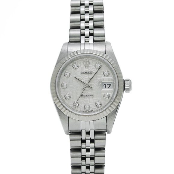 ROLEX Datejust 10P Diamond 79174G Y number (manufactured around 2002) Silver... - Picture 1 of 4